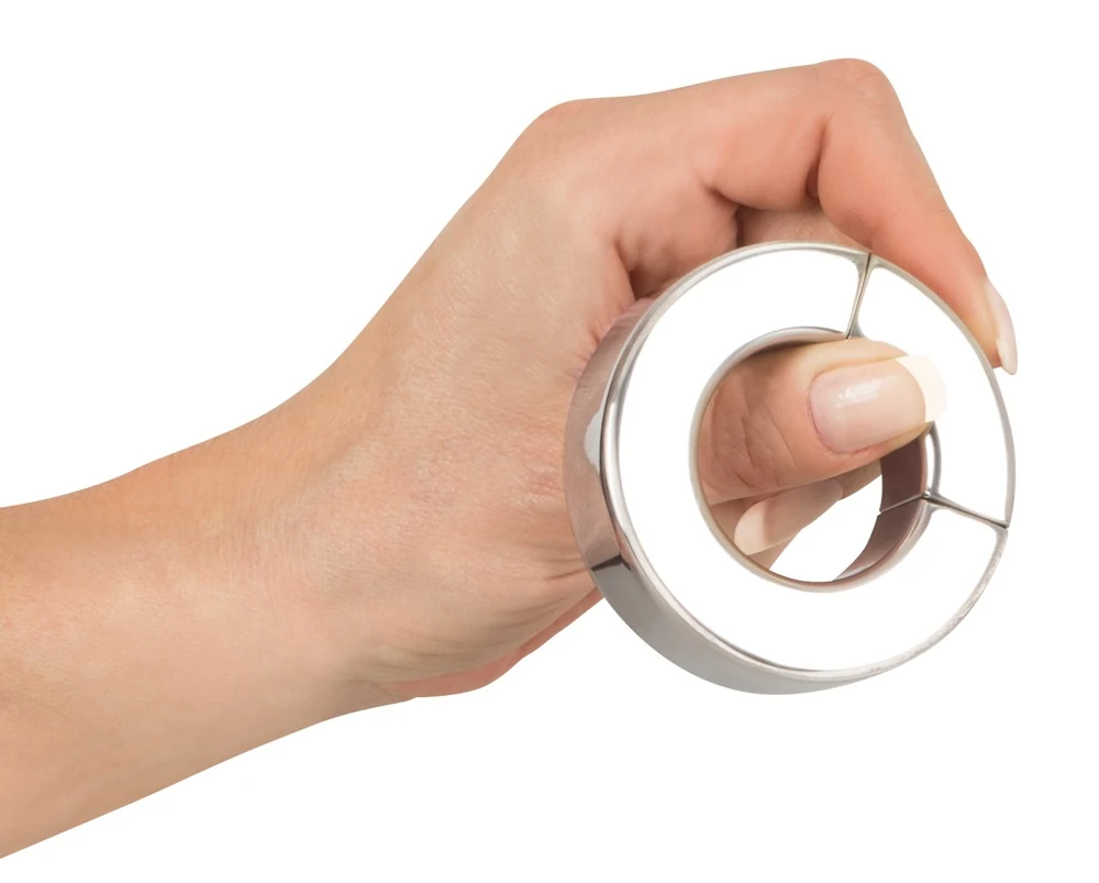 Magnetische penisring en testikelstretcher van staal