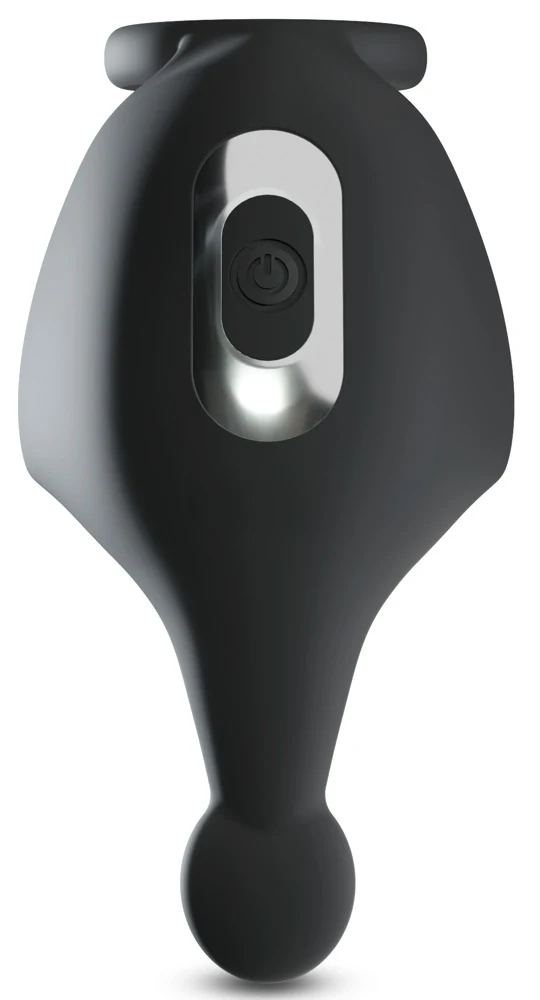 Rebel cockring met afstandsbediening en testikelvibrator