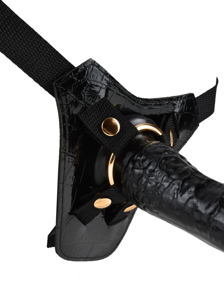 Verstelbare strap-on met afneembare dildo