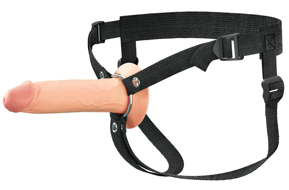 7 Inch Holle Siliconen Strap-on Met Verstelbare Riem