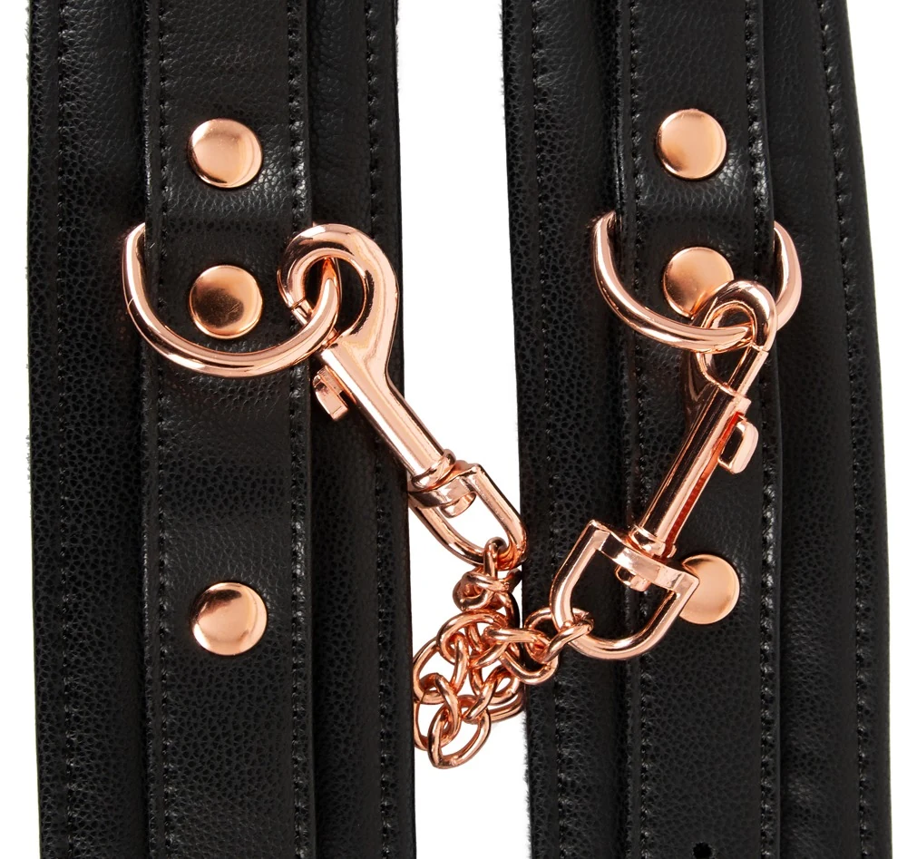 Bad Kitty handboeien met roségoudkleurige ketting