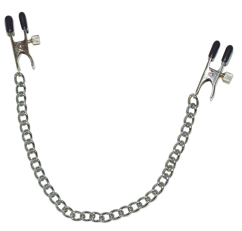 Metalen ketting met verstelbare tepelklemmen
