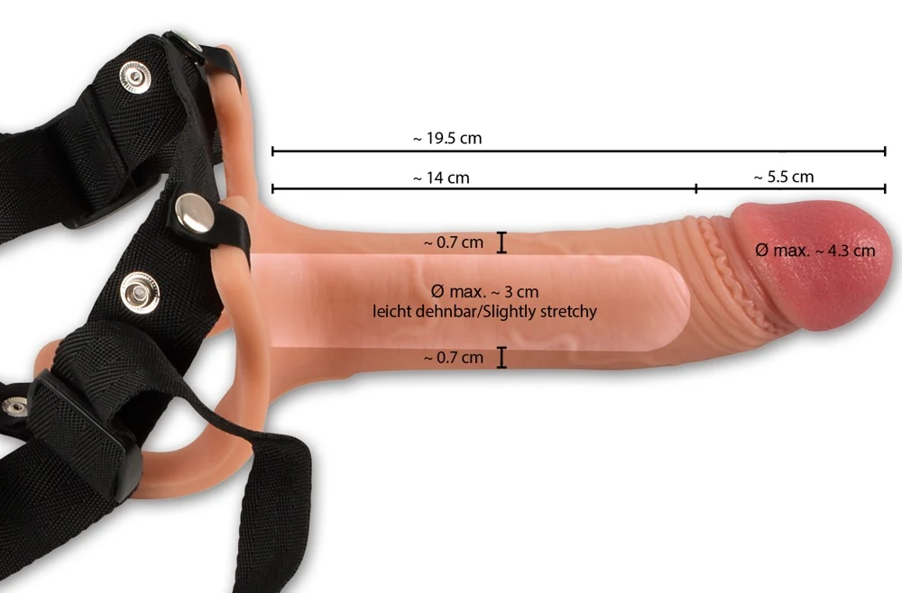 Realistixxx strap-on sleeve met verlenging