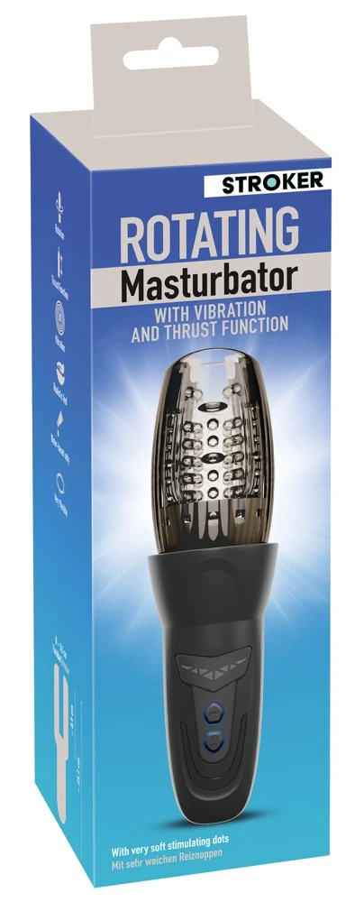 STROKER roterende masturbator met vibratie