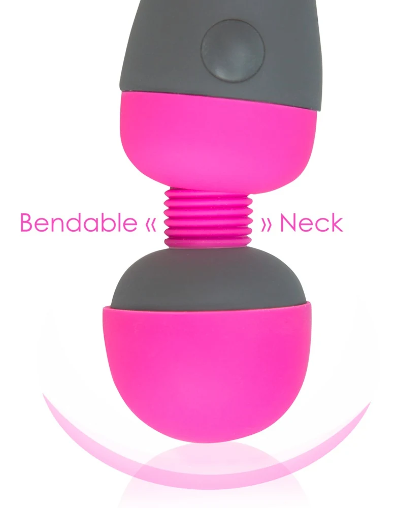 Palmpower massager met flexibele siliconen kop