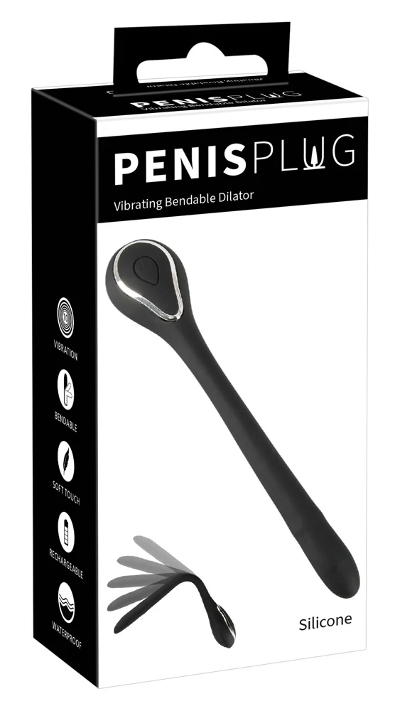 Buigbare vibrerende urethrale plug