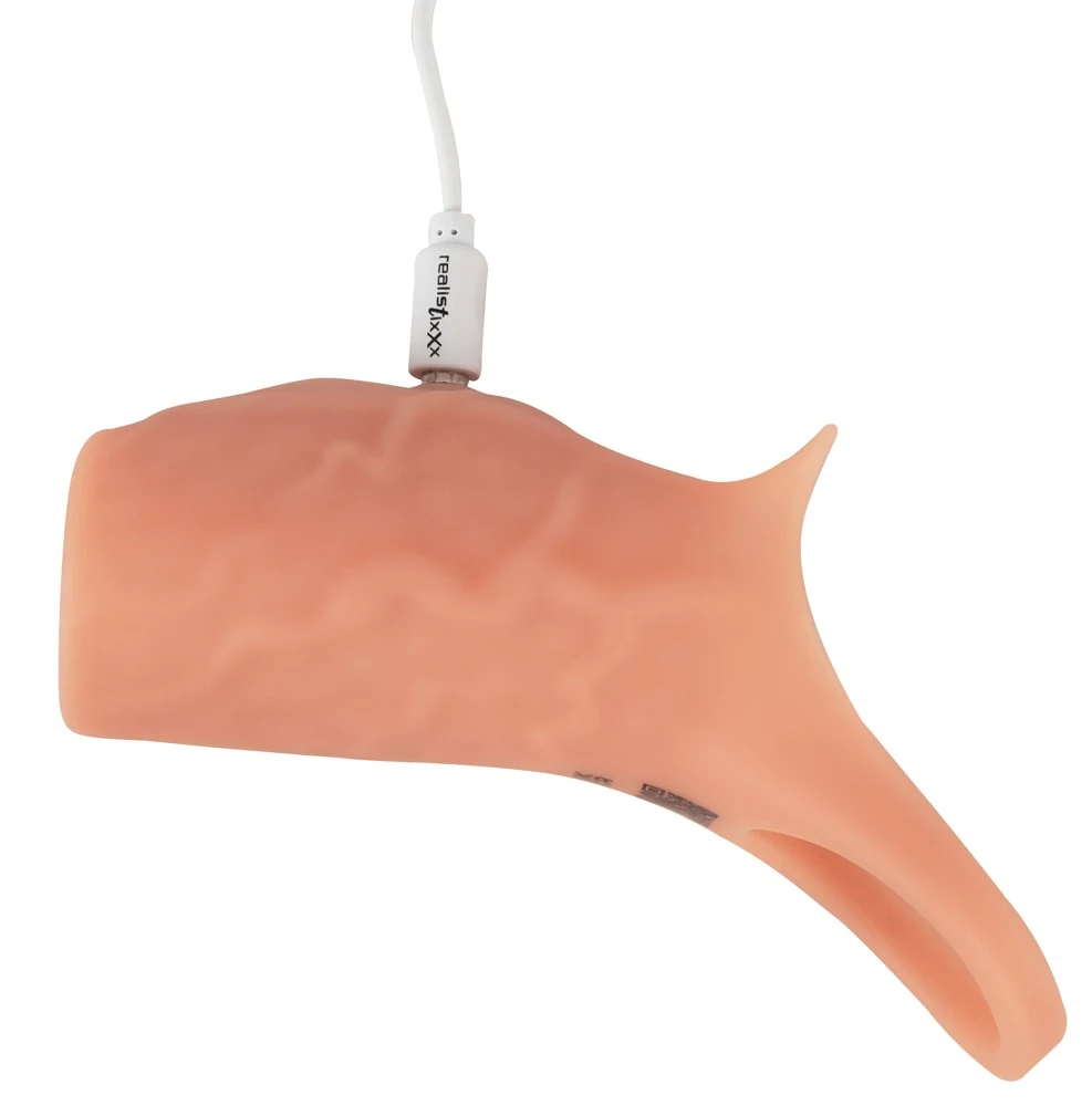 RealSleeve Open vibrerende penissleeve van siliconen