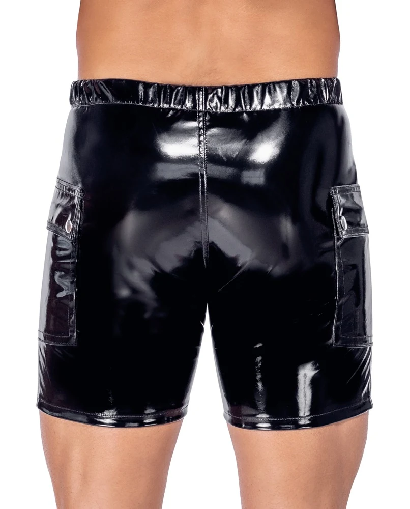 Black Level vinyl short met ritssluiting