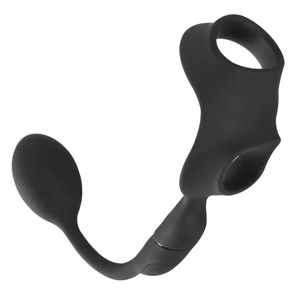 Rebel cock ring met afstandsbediening en butt plug