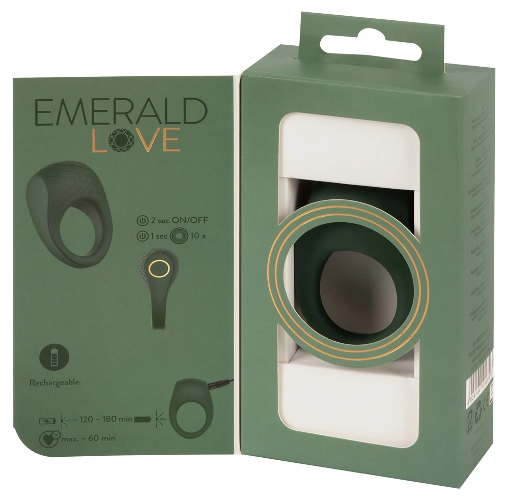 Emerald Love vibro cockring met stimulator