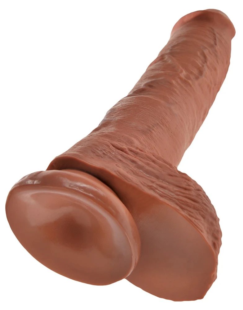 Realistische dildo met zuigvoet 25,4 cm