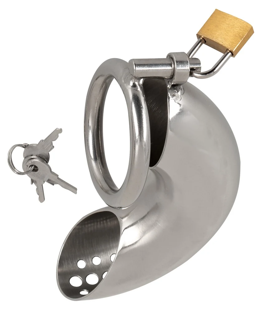 Chastity Cage Short peniskooi van roestvrij staal