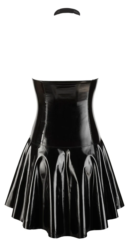 Black Level lak jurk met powernet cups