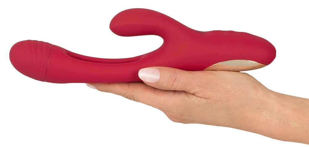 Rabbit vibrator met trillende tongfunctie