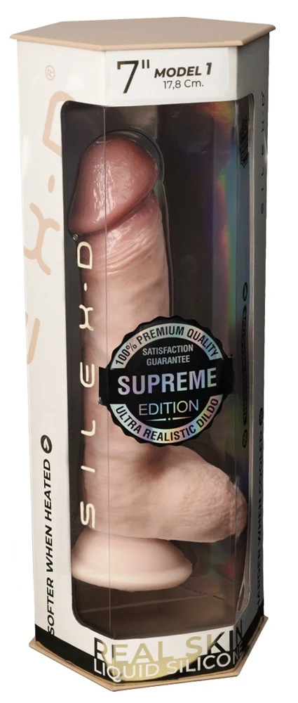 SilexD Natuurlijke Dildo 7 Inch met Zuigvoet