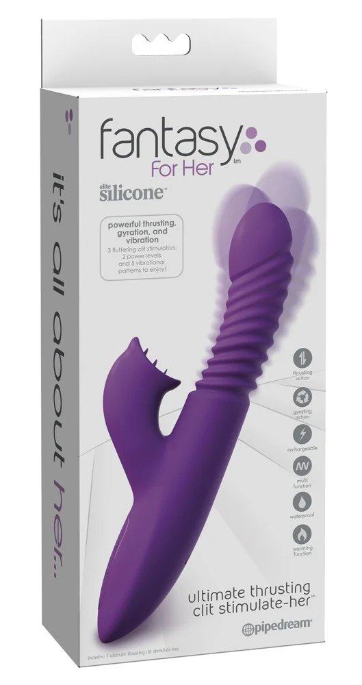 Rabbit vibrator met rotatie, stuwfunctie en warmte