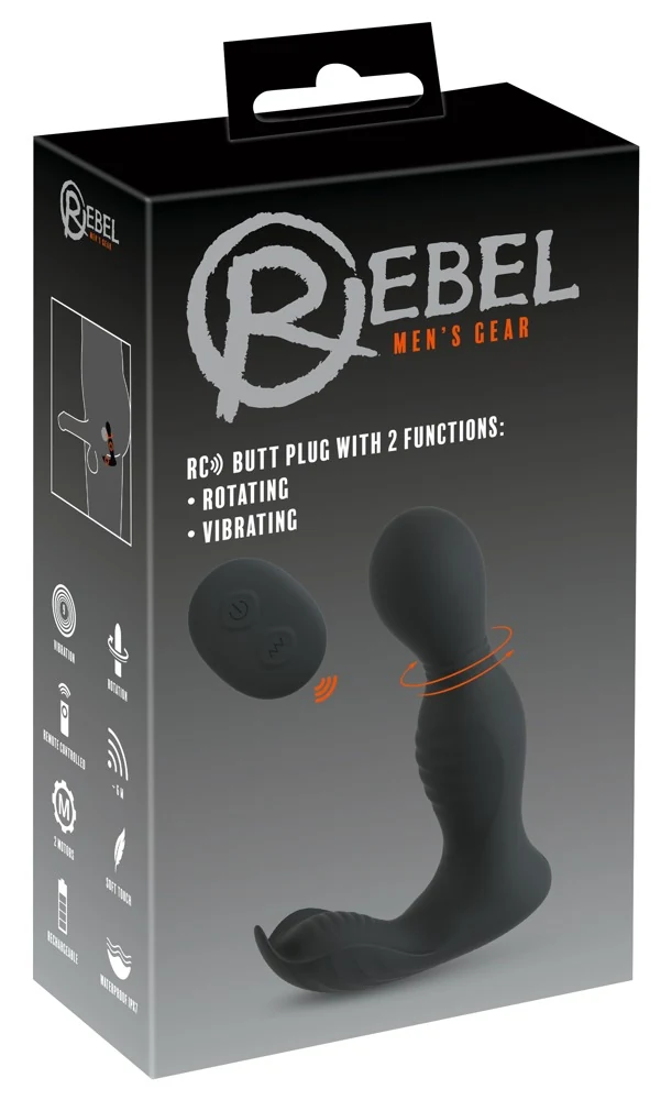 RC Butt Plug met 2 Functies