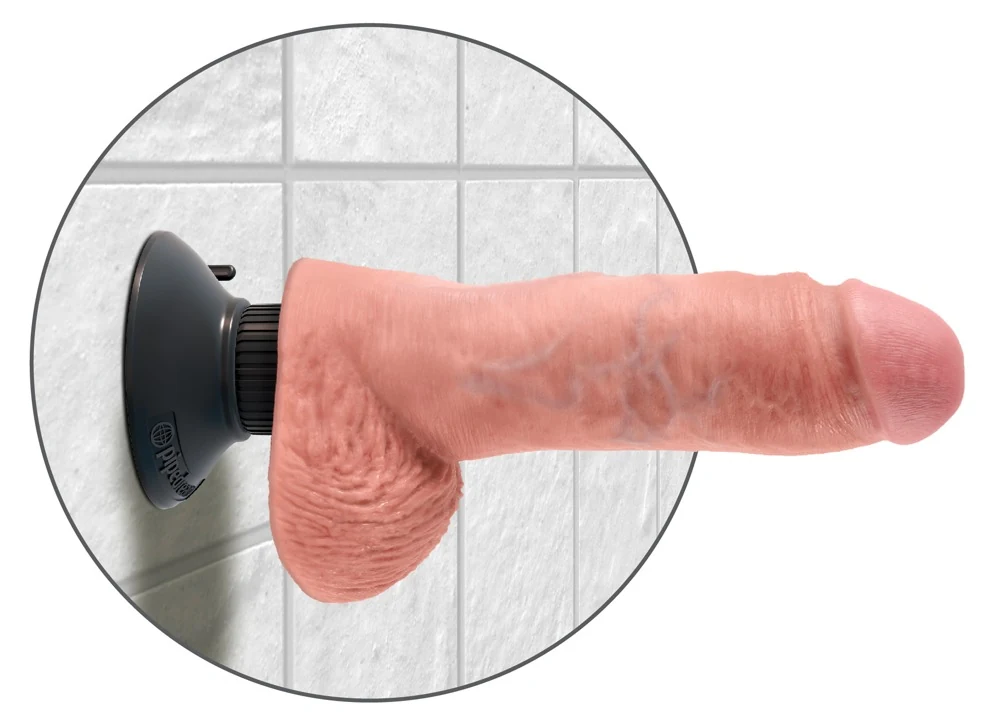 Buigbare vibrator met zuignap 24 cm