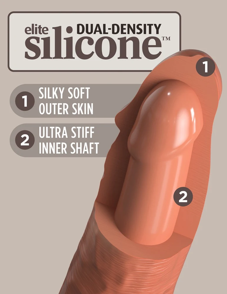 King Cock Elite Natural Vibrator 17,8 cm