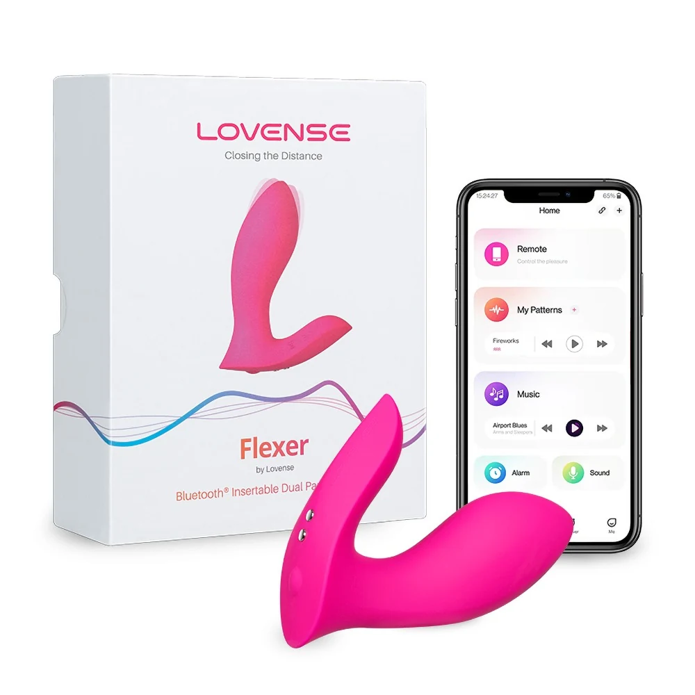 Lovense Flexer app-gestuurde dual vibrator