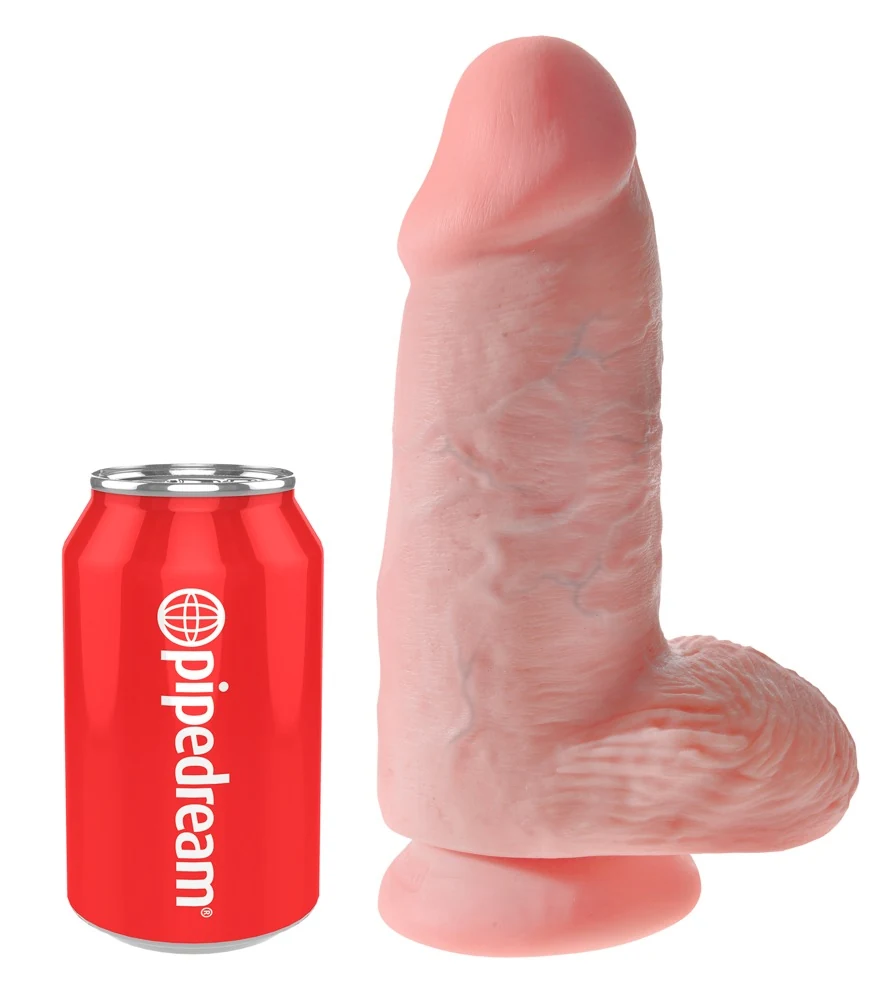 Natuurdildo met zuigvoet 22,9 cm
