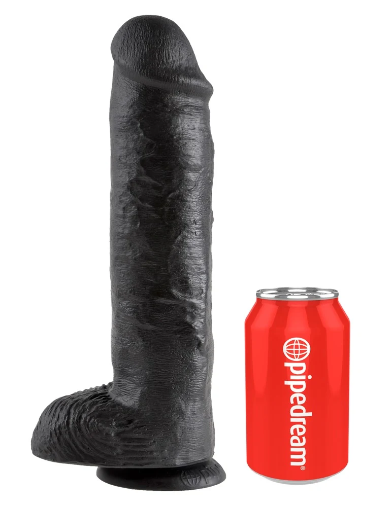 Realistische dildo met zuigvoet 28 cm