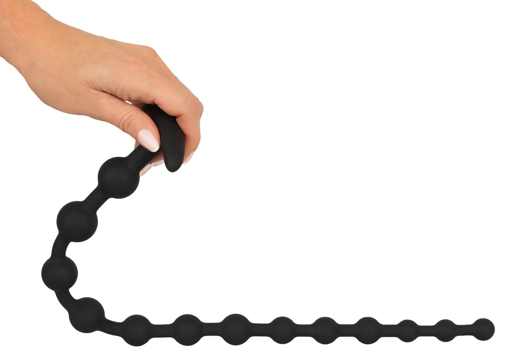 Flexibele anaalkralenketting van siliconen 50 cm