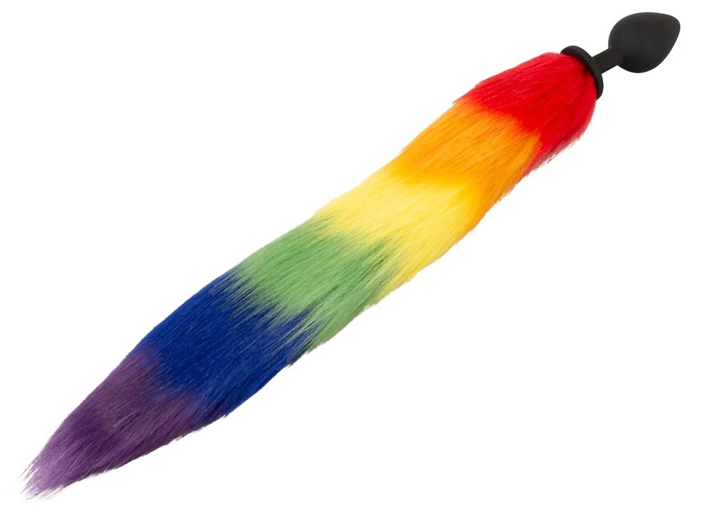 Regenboog staartplug van siliconen