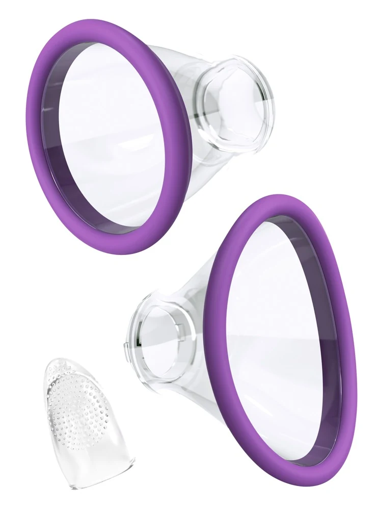 Dubbelzijdige vibrator met zuig- en tongstimulatie