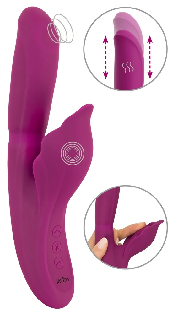 Javida rabbit vibrator met warmtefunctie