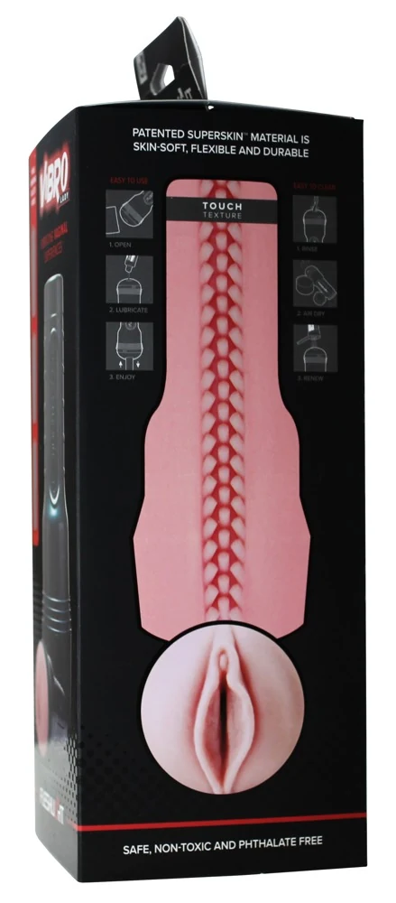 Vibrerende pocket masturbator met Super Skin®