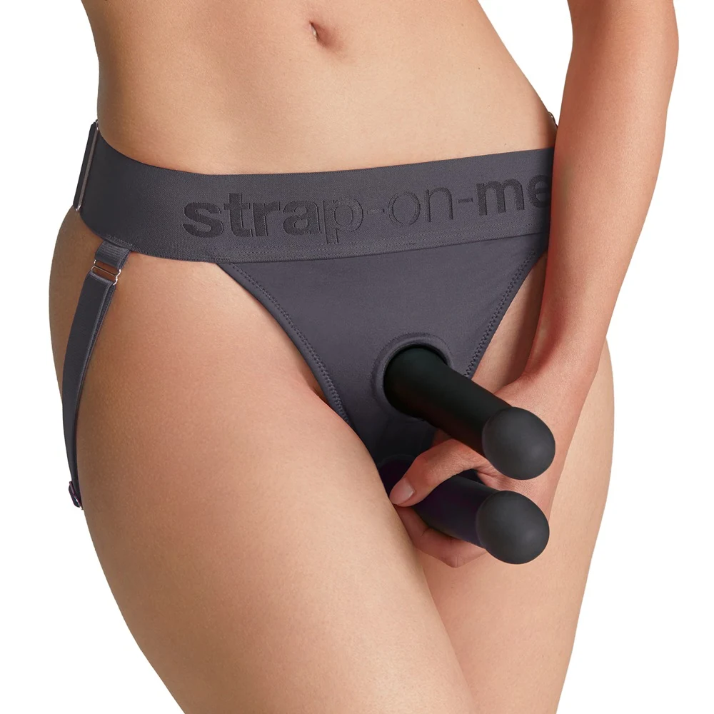 Strap-on-me lingerie harnas grijs