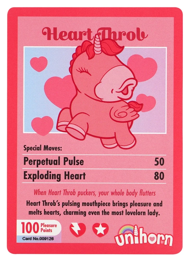 Unihorn Heart Throb lay-on vibrator
