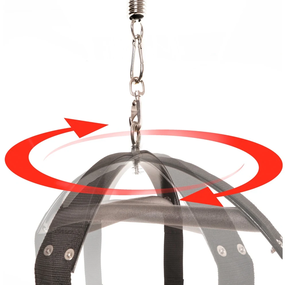 Zwarte love swing met voetlussen
