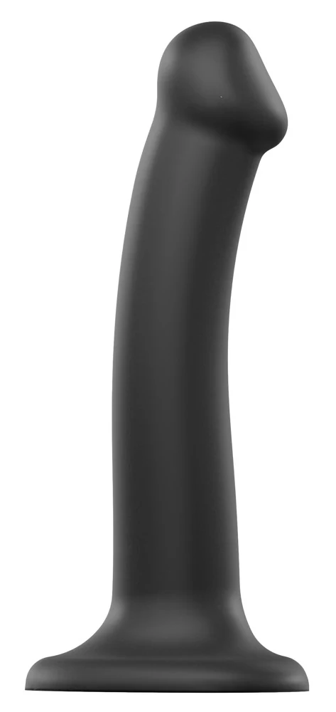 Dual Density Buigbare Dildo met Zuigvoet 18 cm