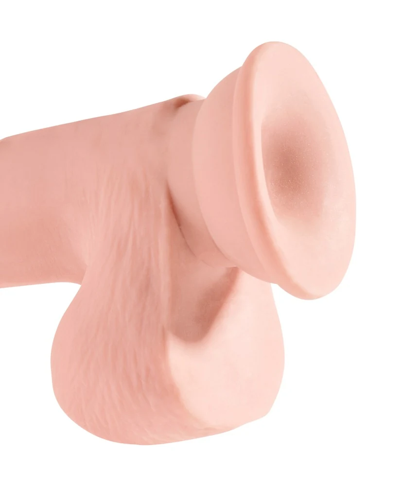 Realistische dildo met zachte buitenlaag en zuigvoet