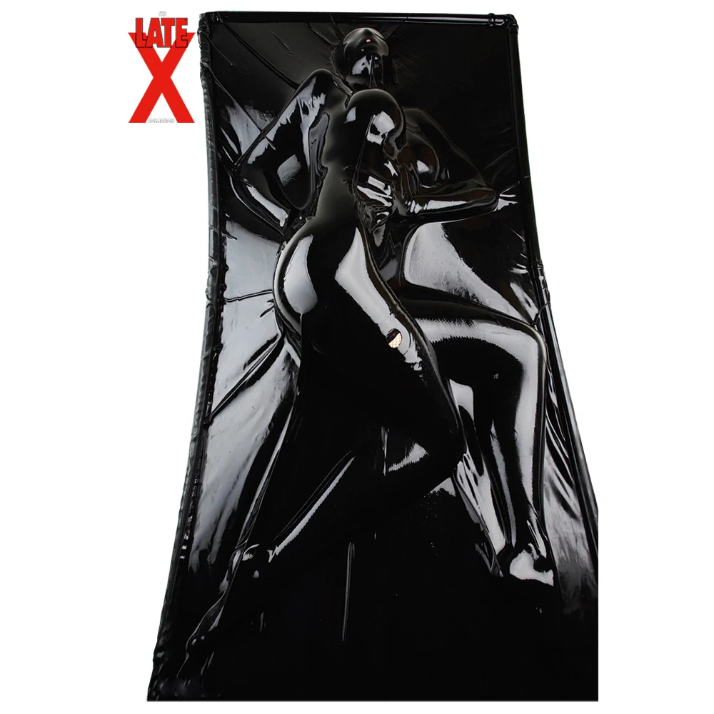 LateX vacuümbed zwart 2 x 1 meter