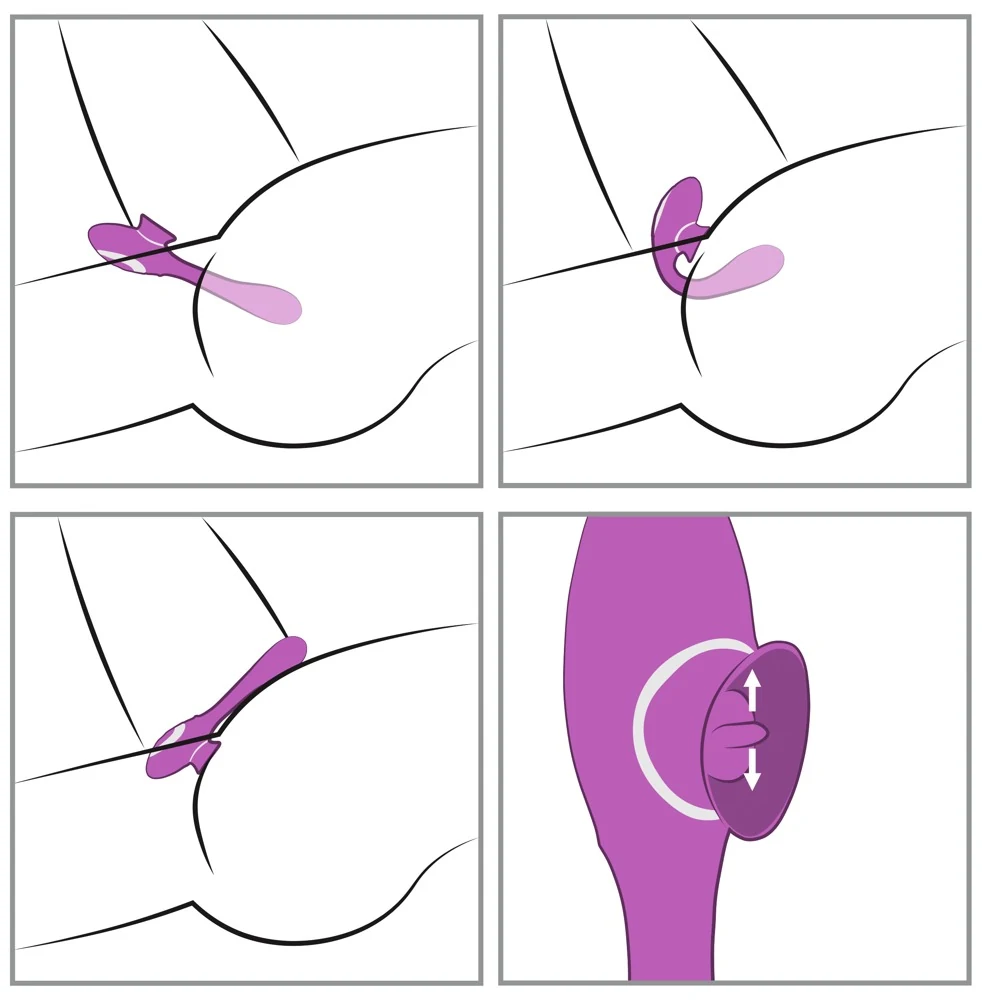 Buigbare vibrator met likfunctie