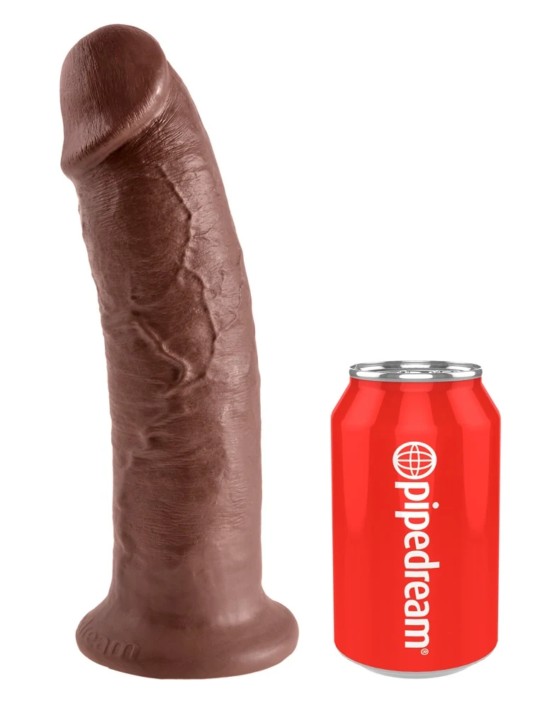 Realistische dildo met zuigvoet 25,4 cm