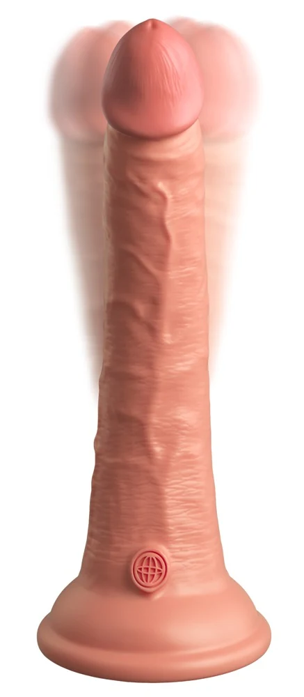 King Cock Elite Natural Vibrator met Afstandsbediening 21 cm