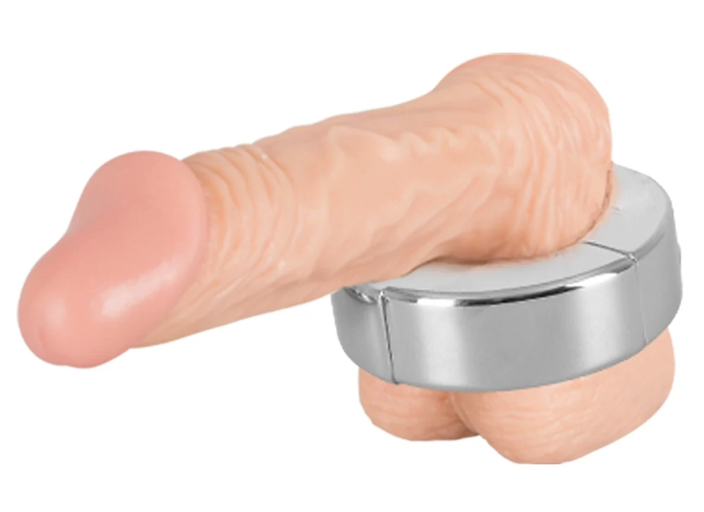 Magnetische penisring en testikelstretcher van staal
