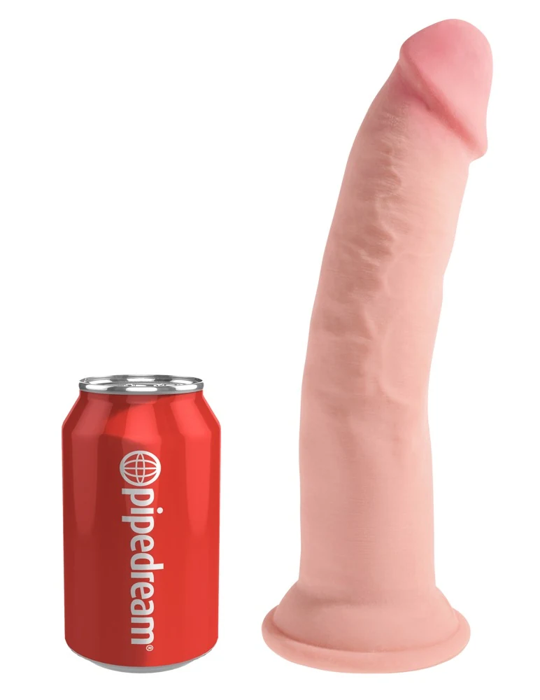 Realistische dildo met zachte buitenlaag en zuigvoet