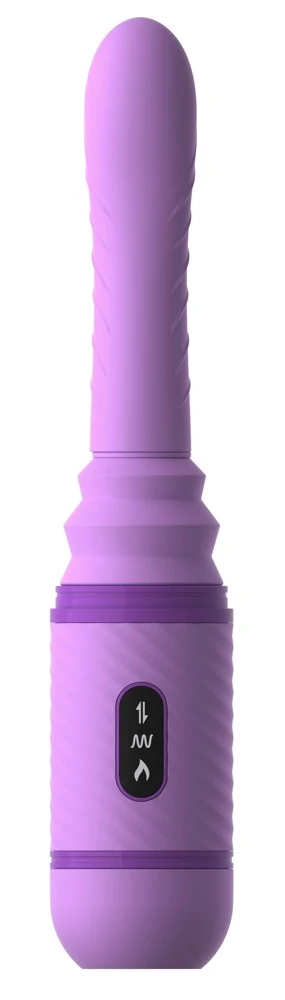 Siliconen vibrator met schok-, warmte- en trilfunctie
