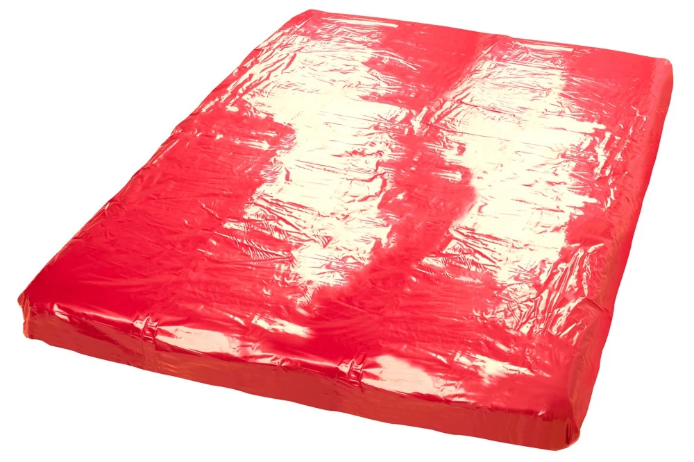 Vinyl laken rood 200 x 230 cm