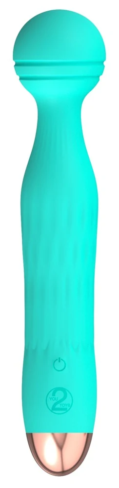 Groene mini vibrator met flexibele kop