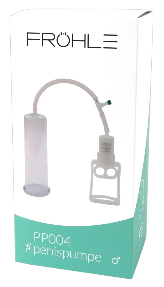 Penispomp met handpomp transparant 20 cm