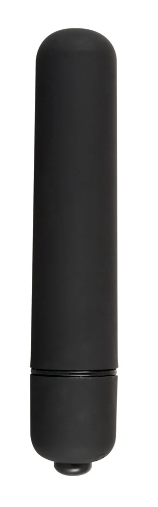 Zwarte siliconen set met plug, string, douche en vibrator