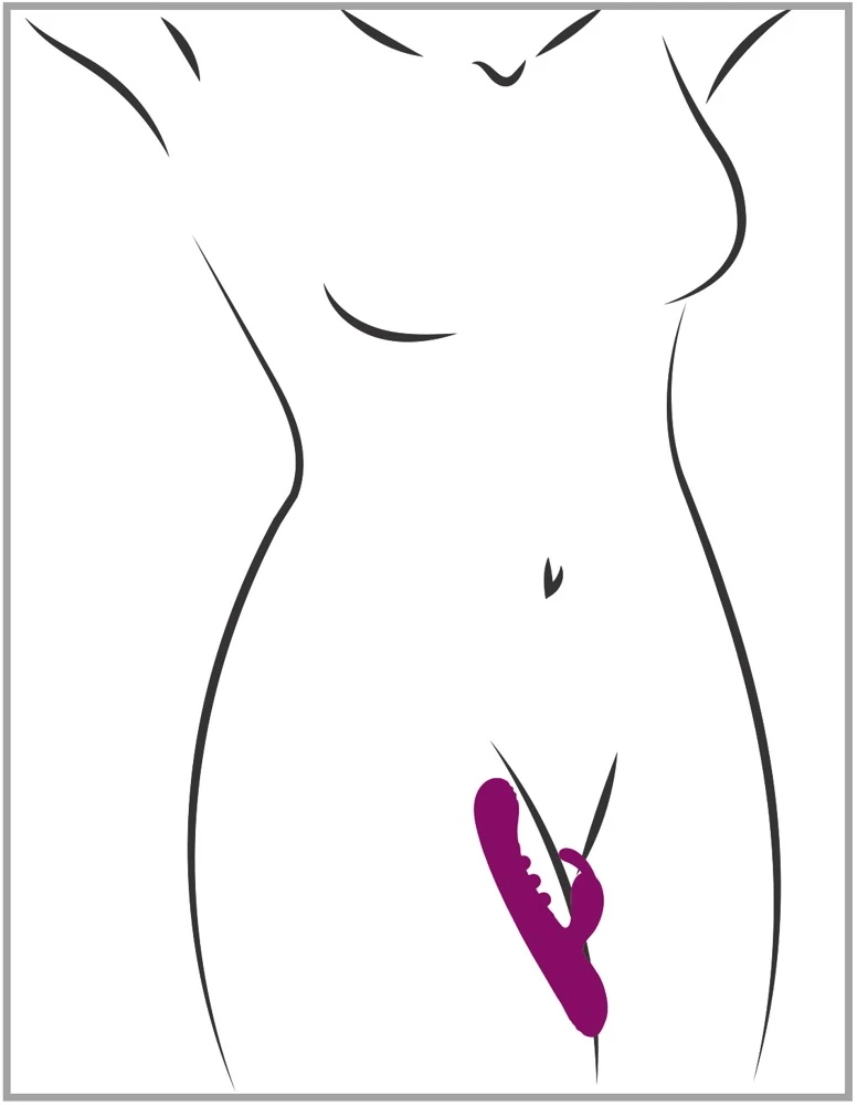 Javida rabbit vibrator met klopfunctie