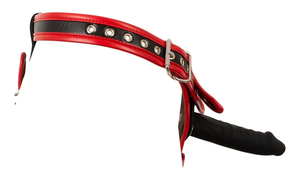 Bad Kitty strap-on string met 3 siliconen dildo's