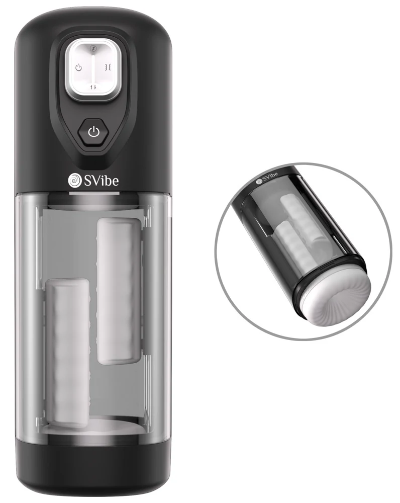 SVibe IKON VOLT masturbator met vibratie, massage en warmte